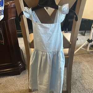 Copper Key Blue Striped Kids Casual Dress